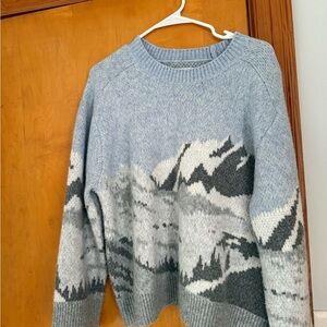 Mountain Landscape Sweater